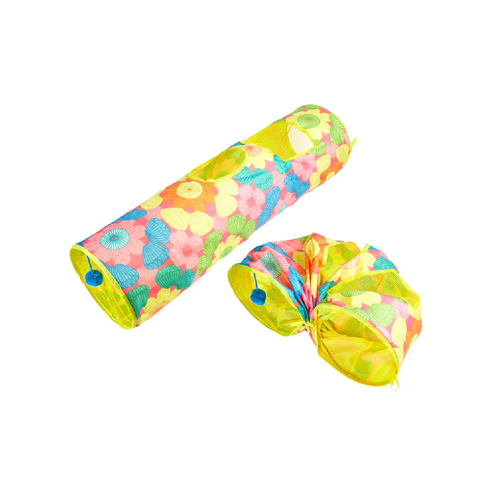 FOFOS Floral Pop-up Tunnel Cat Toy - Image 17