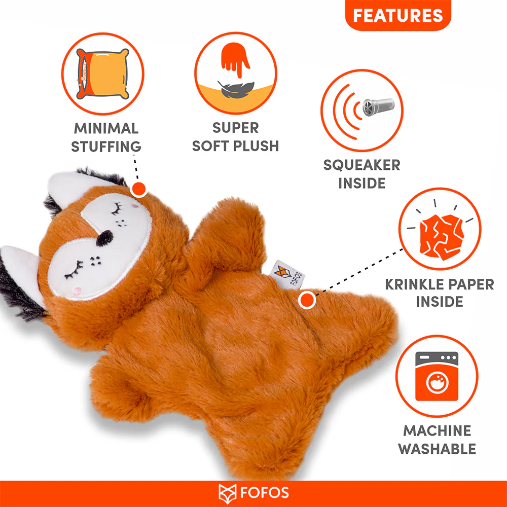 FOFOS Glove Bear Plush Crinkle Dog Toy - Image 5