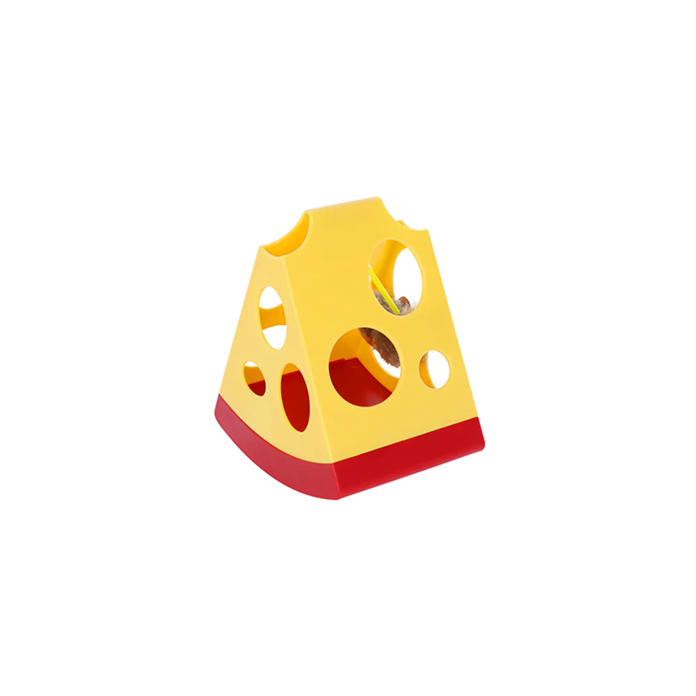 FOFOS Mouse In Cheese Electronic Spin Cat Toy - Image 3