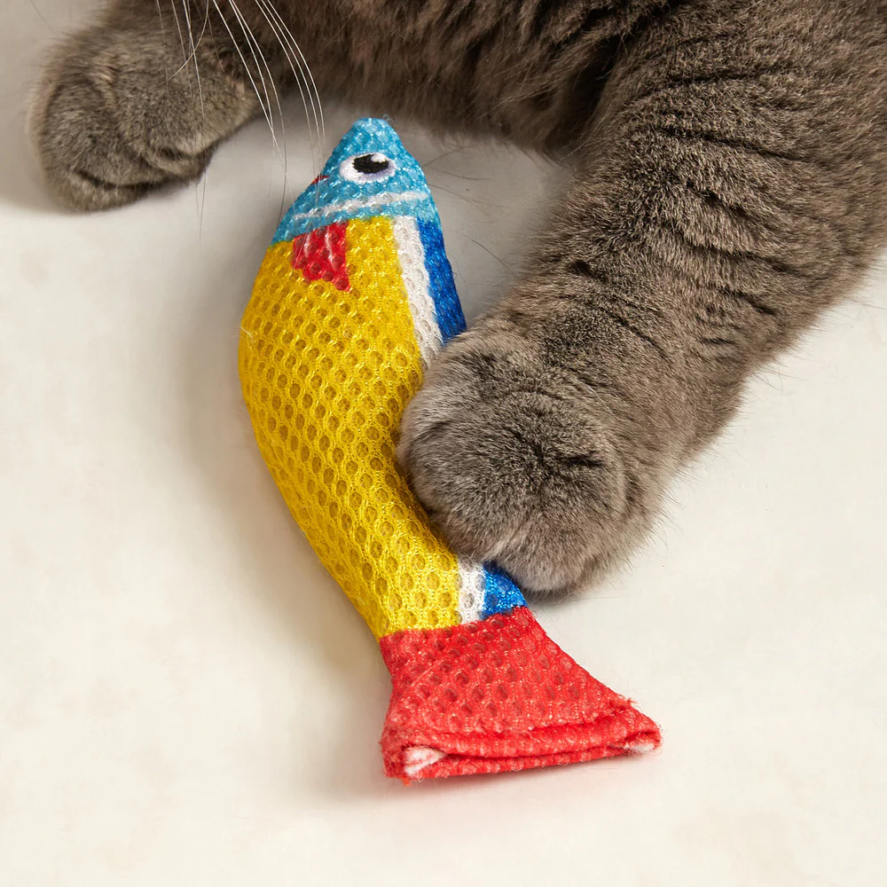 FOFOS Sardine Catnip Cat Toy - No.1 Fish 3pcs - Image 3