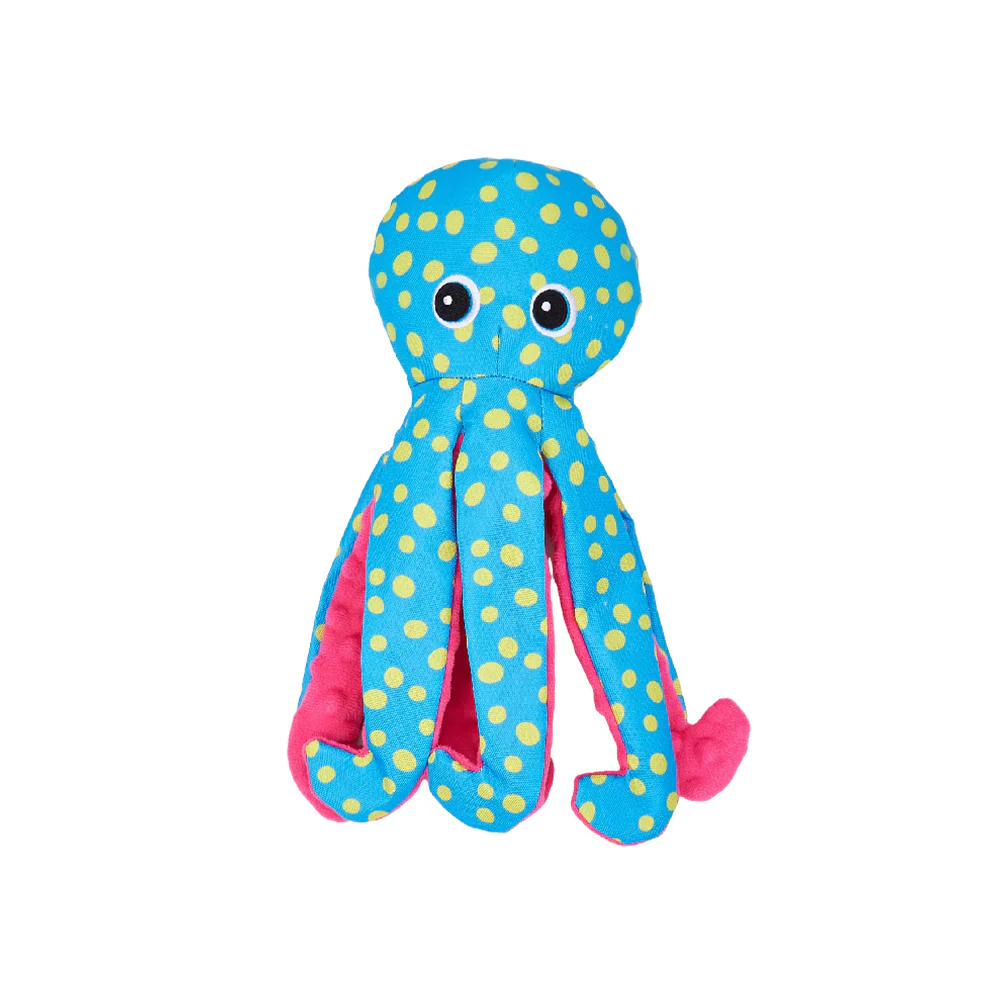 FOFOS Sealife Blue Octopus Plush Dog Toy