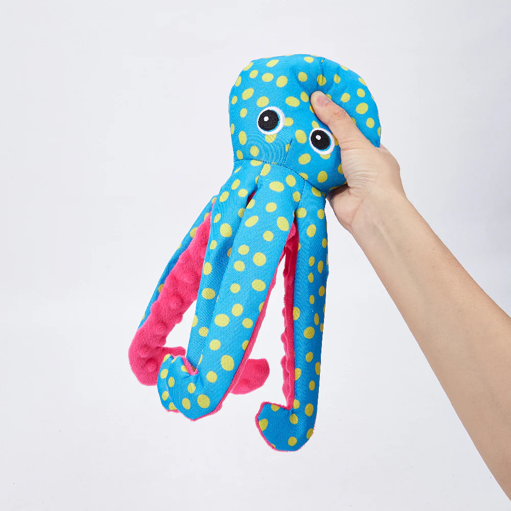 FOFOS Sealife Blue Octopus Plush Dog Toy - Image 8