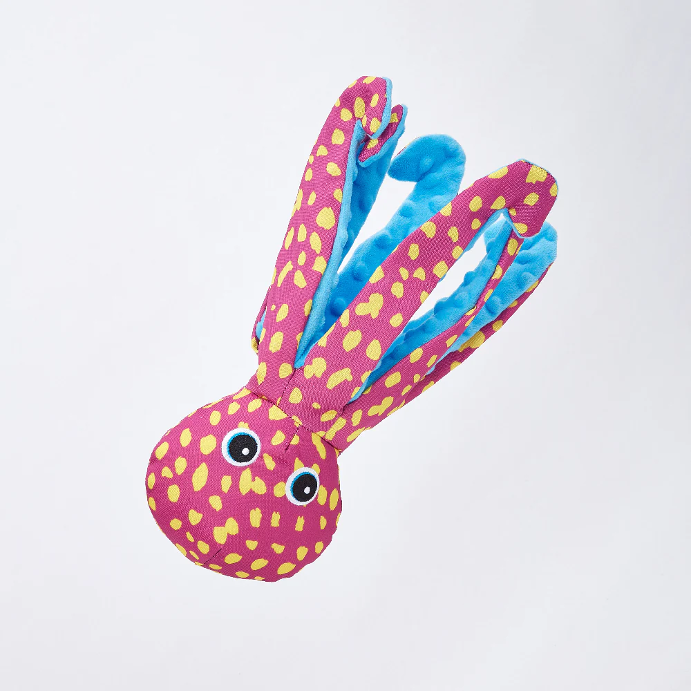 FOFOS Sealife Blue Octopus Plush Dog Toy - Image 9