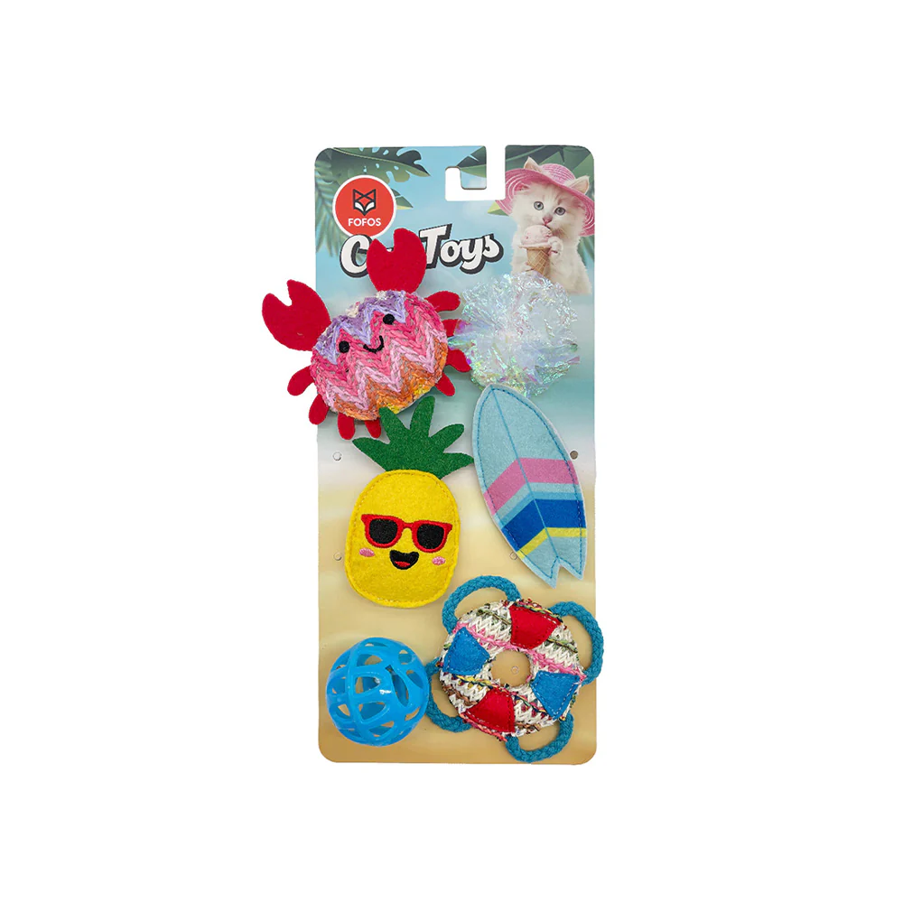 FOFOS Sealife Cat Toy - No.2 6pcs