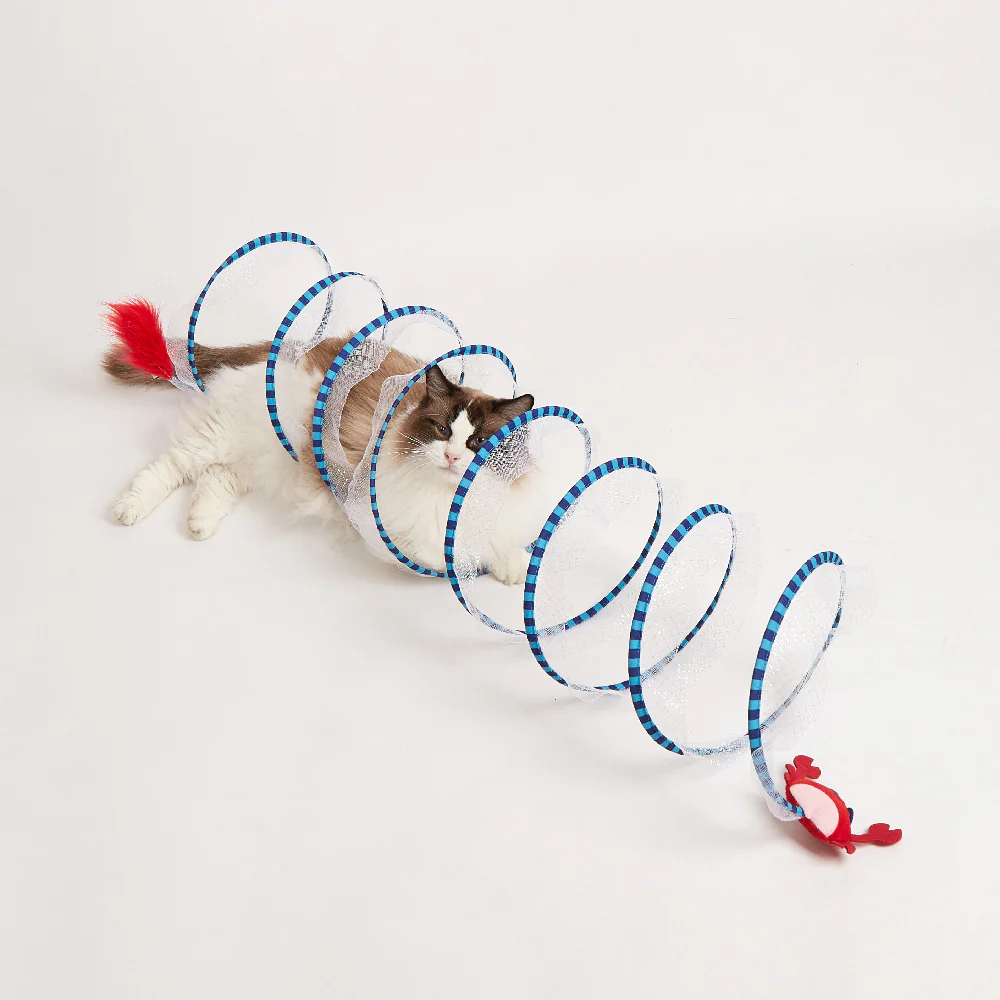FOFOS Summer Crab Cat Tunnel Cat Toy - 110cm - Image 2
