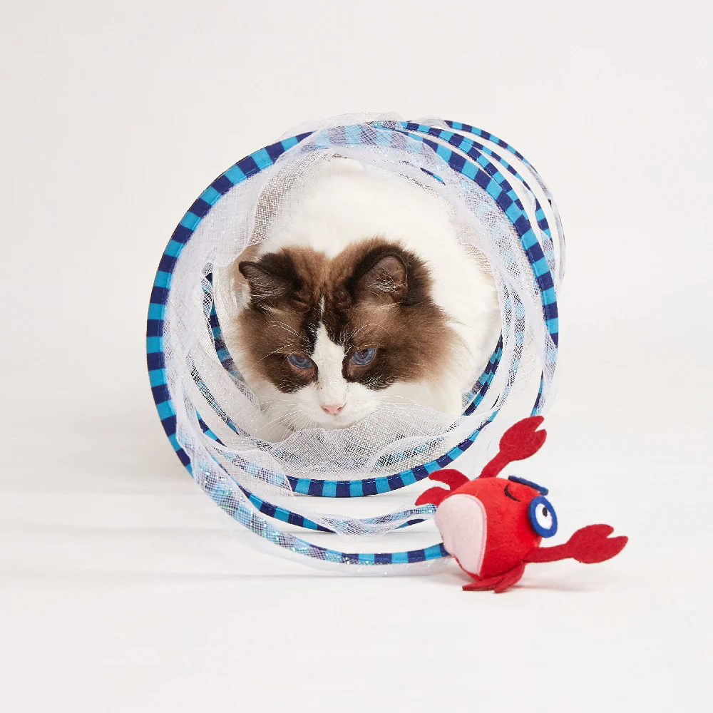 FOFOS Summer Crab Cat Tunnel Cat Toy - 110cm - Image 3