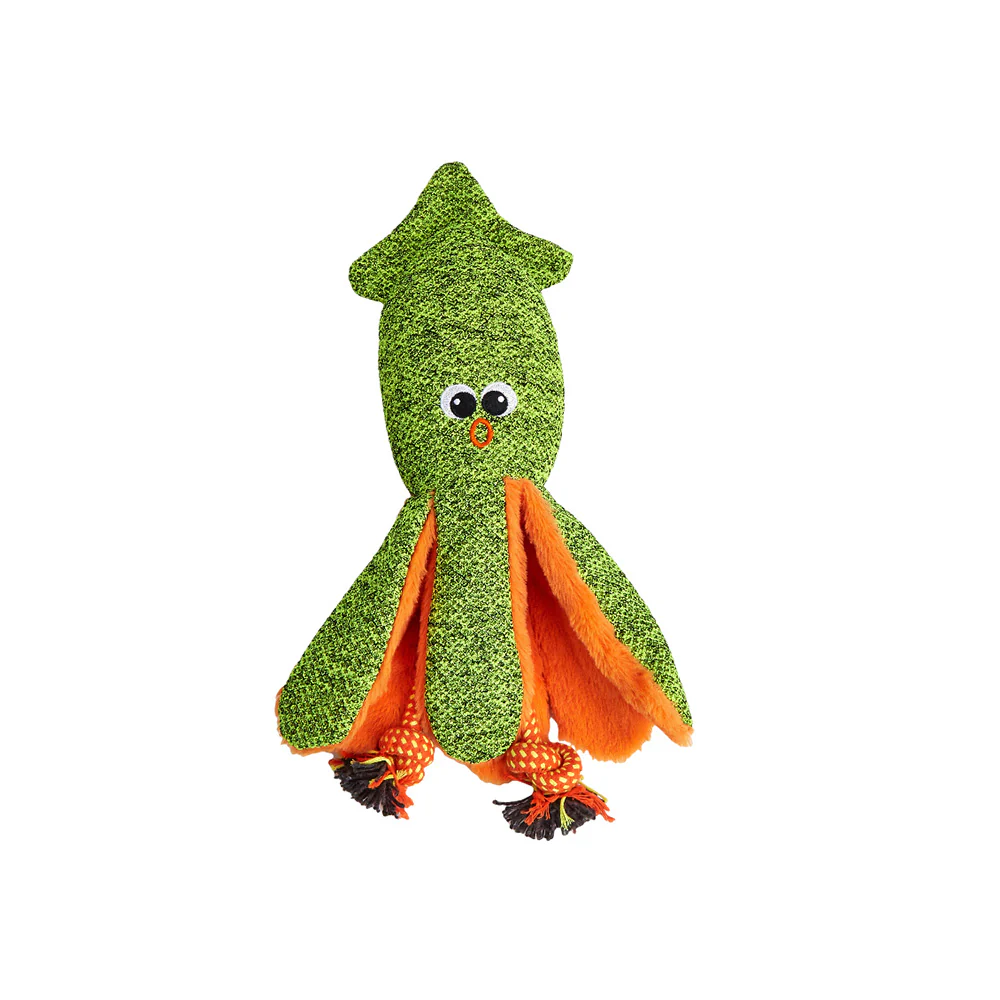 FOFOS Summer Green Octopus Plush Dog Toy
