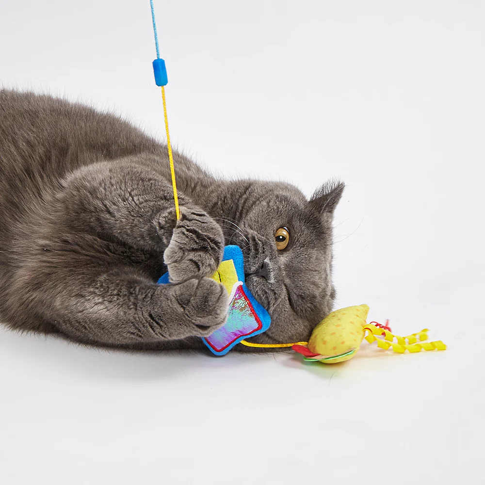 FOFOS Wand Replaceable Cat Toy - Hungry Kittens - Image 4