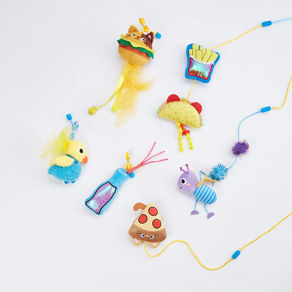 FOFOS Wand Replaceable Cat Toy - Hungry Kittens - Image 6