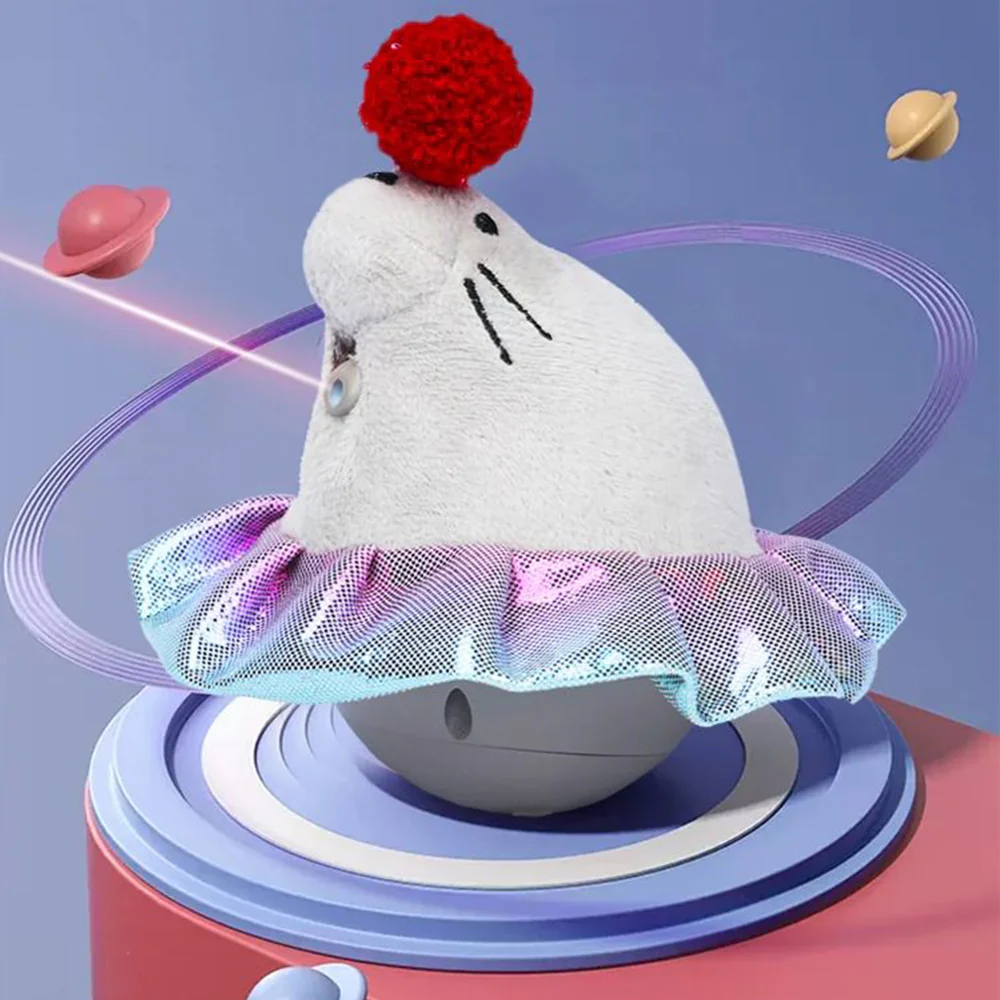 FOFOS Whirling Laser Electronic Sea Lion Interactive Tumbler Cat Toy - Image 3