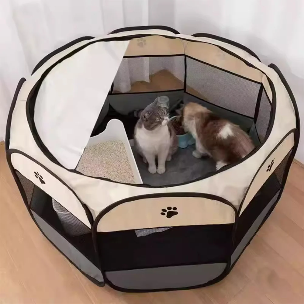 Foldable Large Cat Whelping Box 91x91x58cm - Image 2