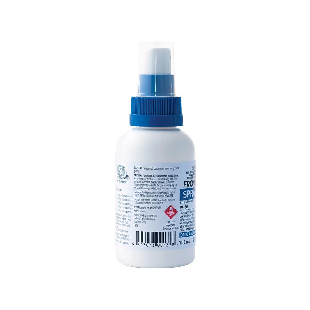 FRONTLINE Flea Pet Spray 100ml - Image 3