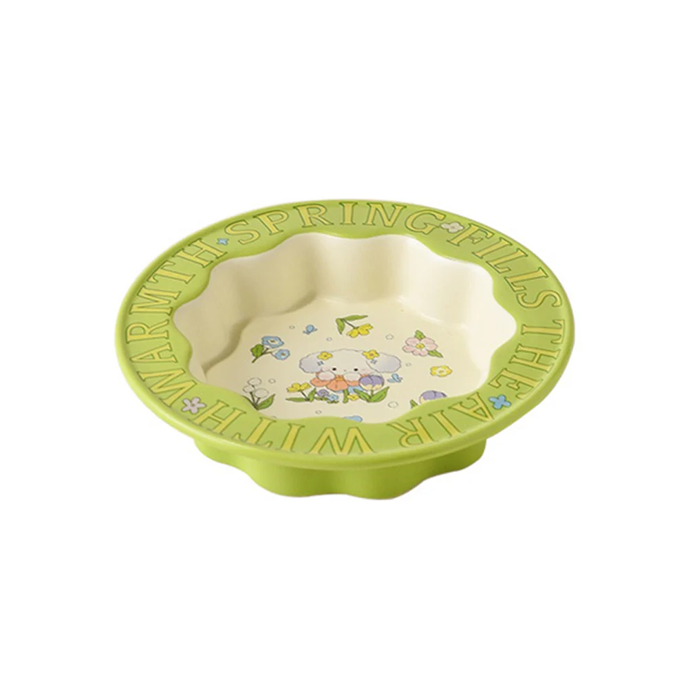 Green Rabbit Ceramic Pet Bowl - Image 6