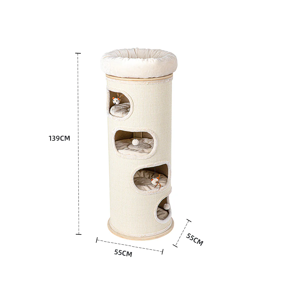 HONEYPOTCAT Cosy Sisal Barrel With Plush Top 2504s/2504/2504pro - Image 16