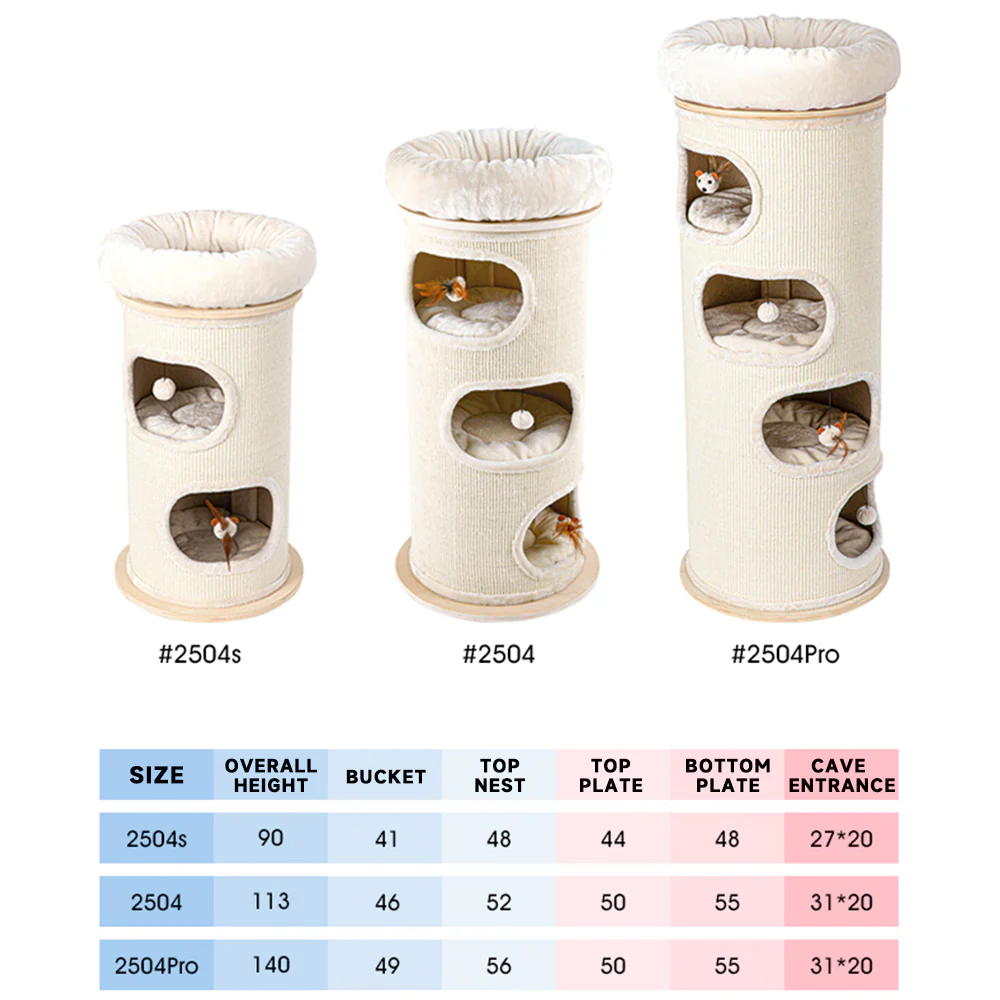 HONEYPOTCAT Cosy Sisal Barrel With Plush Top 2504s/2504/2504pro - Image 3