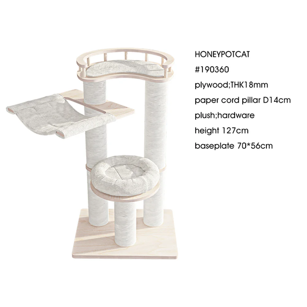 HONEYPOTCAT Leisure Loft With Hammock & Scratch Post 190360/de190360 - Image 6