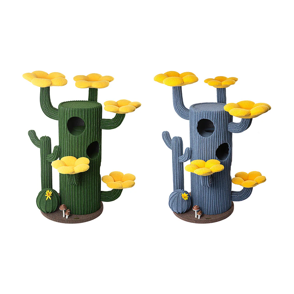 HONEYPOTCAT Luxe Cactus Bloom Cat Tree - 162cm max220601b/max220601g