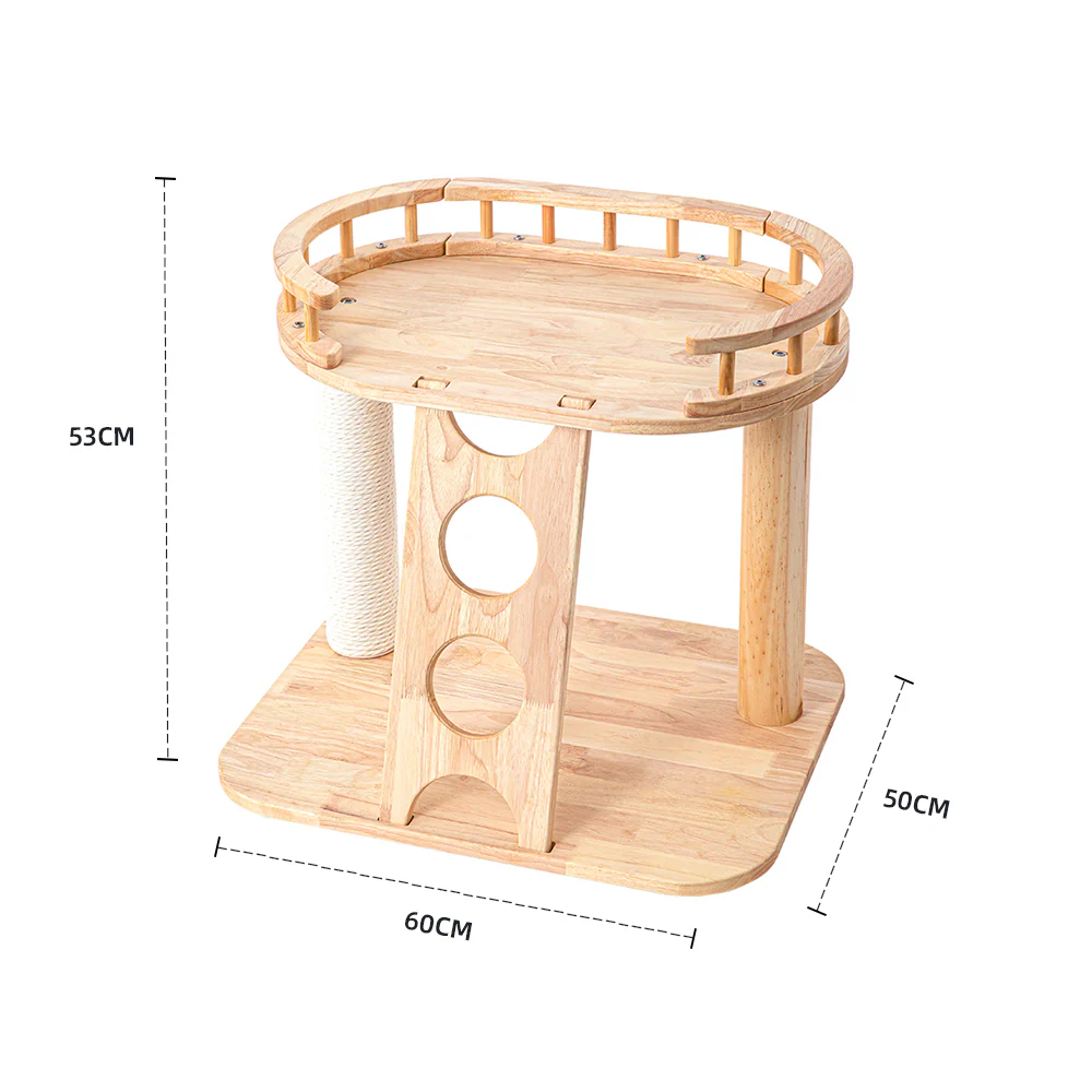 HONEYPOTCAT MZ Happy Steps Wooden Cat Tree - 53cm ag220801 - Image 8