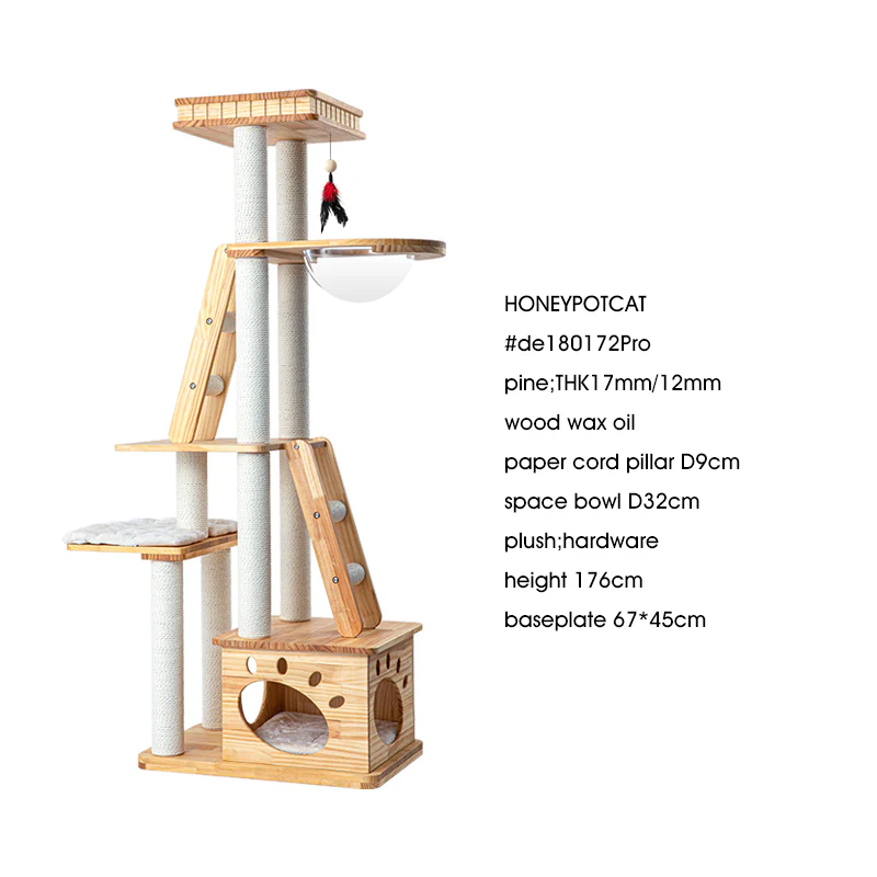 HONEYPOTCAT Wood Retreat Cat Furniture de180172/de180172pro/de180172ext - Image 10
