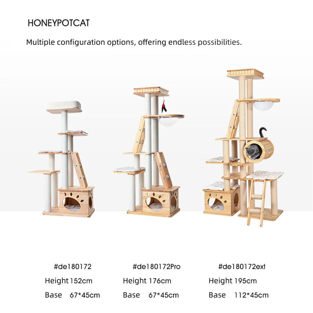 HONEYPOTCAT Wood Retreat Cat Furniture de180172/de180172pro/de180172ext - Image 11