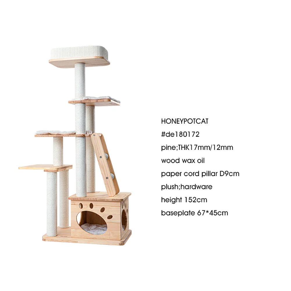 HONEYPOTCAT Wood Retreat Cat Furniture de180172/de180172pro/de180172ext - Image 8