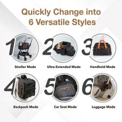 IBIYAYA JetPaw 3-IN-1 Pet Stroller with Removable Carrier - Image 3