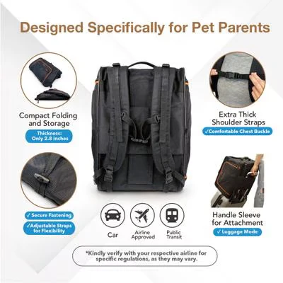 IBIYAYA JetPaw 3-IN-1 Pet Stroller with Removable Carrier - Image 5