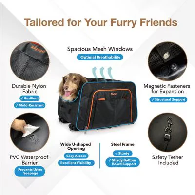 IBIYAYA JetPaw 3-IN-1 Pet Stroller with Removable Carrier - Image 6