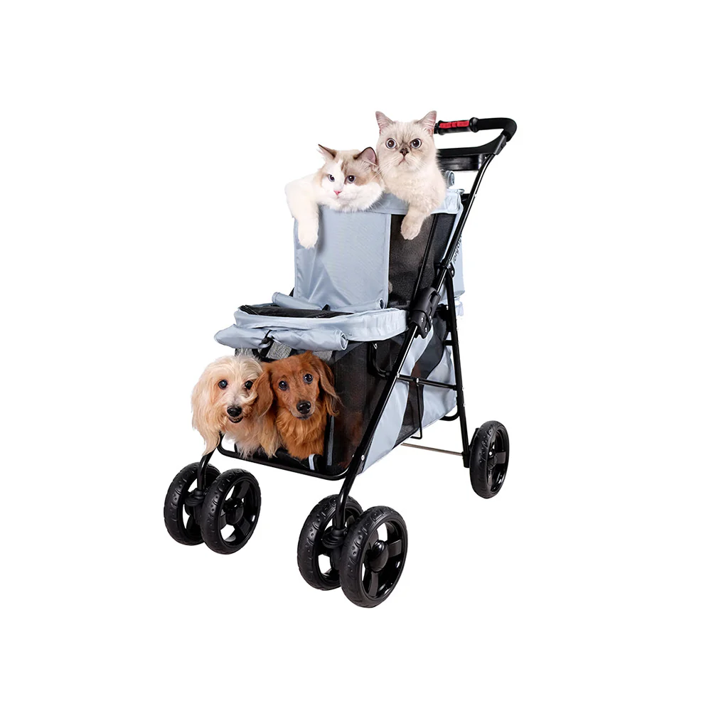 IBIYAYA Pet Bus Double Decker Foldable Stroller - Image 12