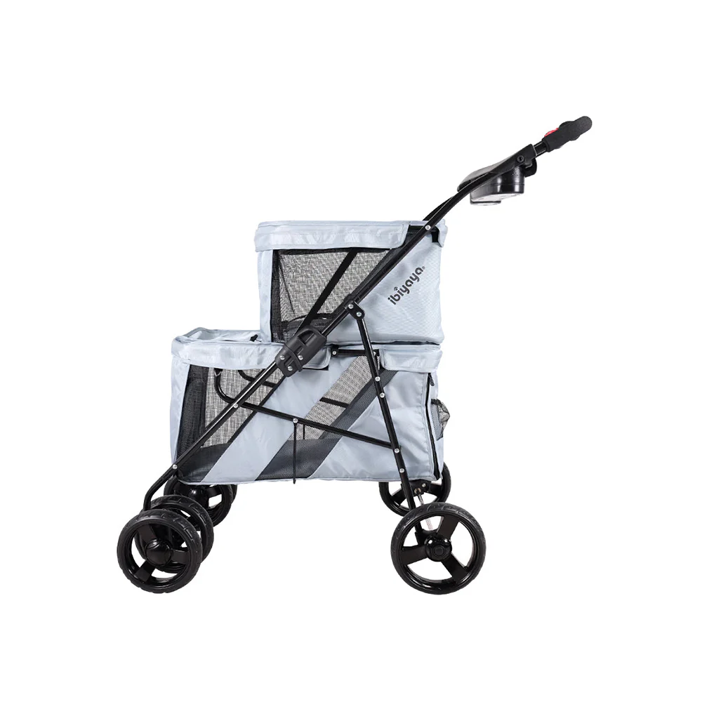 IBIYAYA Pet Bus Double Decker Foldable Stroller - Image 14