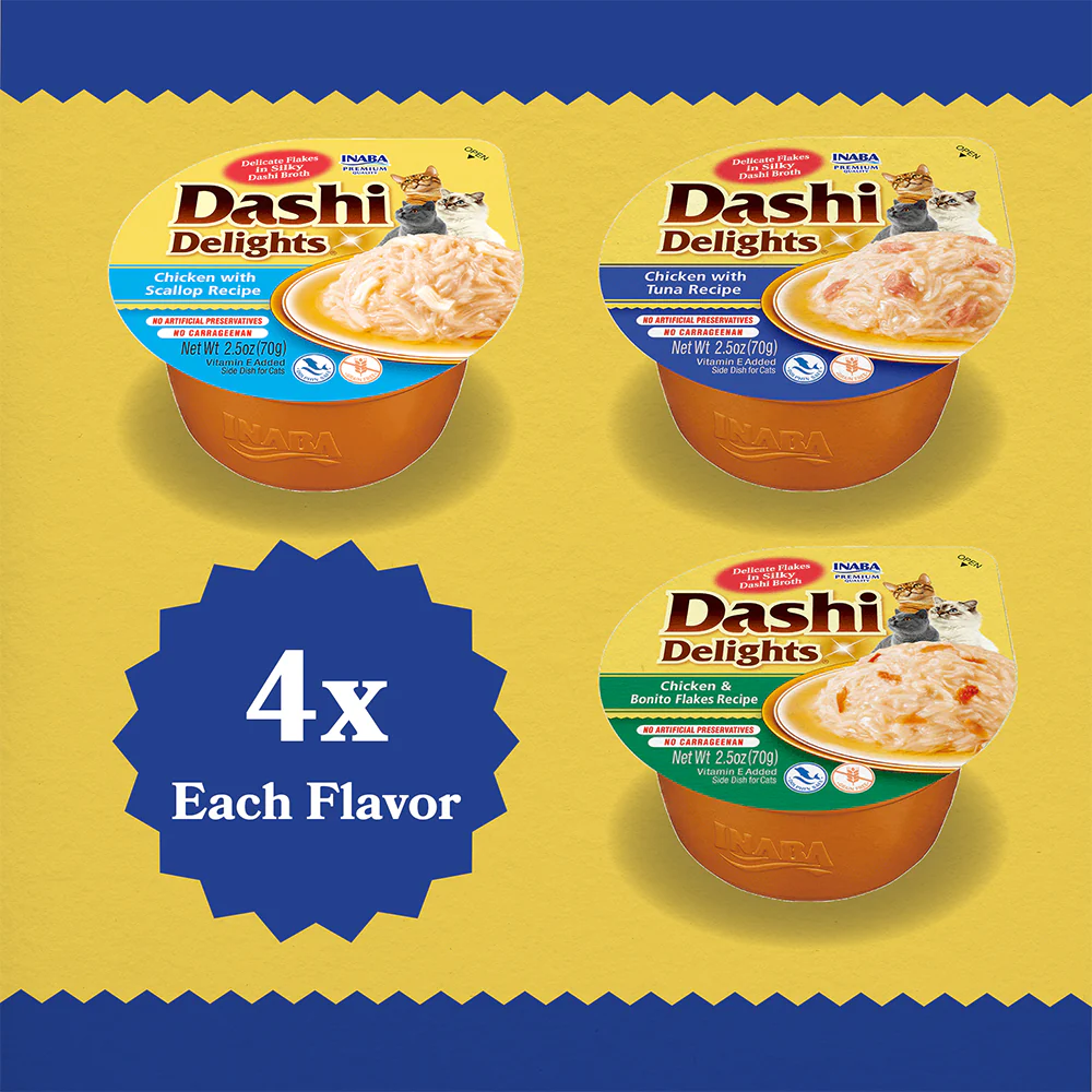 INABA Dashi Delights Seafood Variety Pack 12 Cups 420g (35g x 12) USA-872 - Image 3