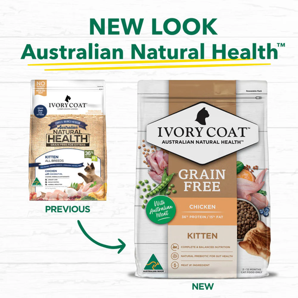 IVORY COAT Grain Free Chicken Kitten Cat Food 2kg - Image 3