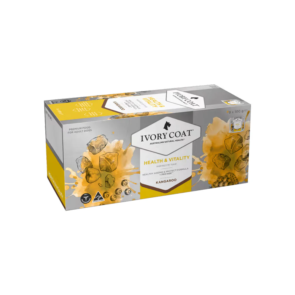 IVORY COAT Inspired By Raw Health & Vitality Wet Dog Food 100g x 9 - Image 2