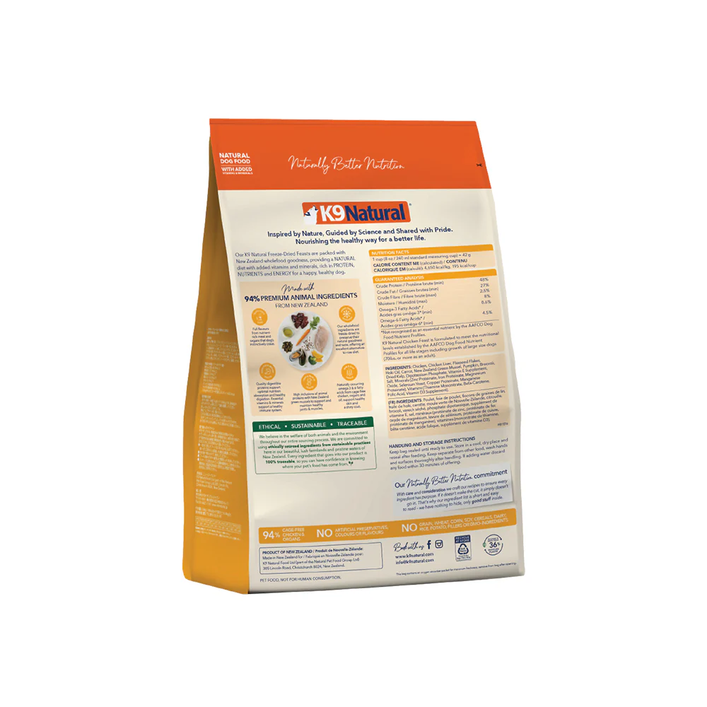 K9 NATURAL Chicken Feast Freeze Dried Dog Food - Image 10