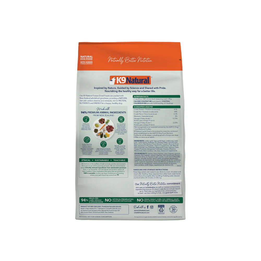 K9 NATURAL Lamb Freeze Dried Dog Food - Image 19