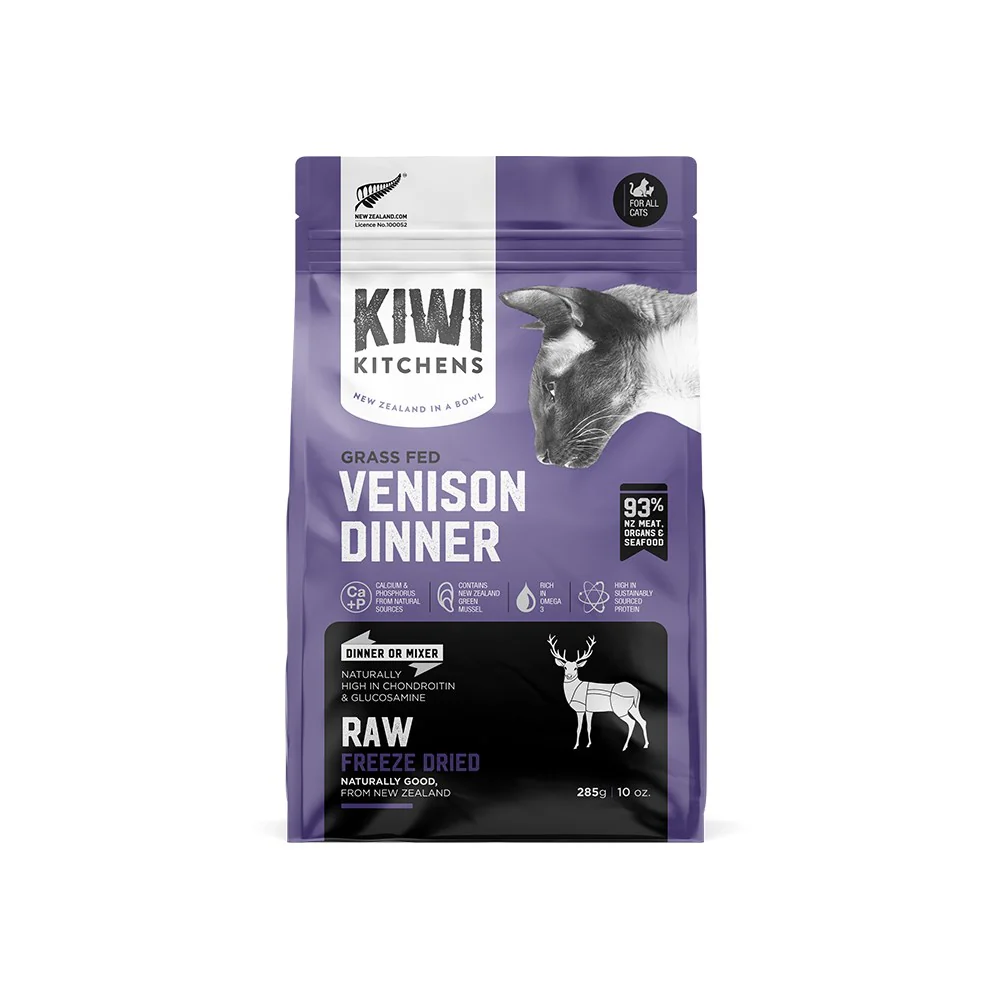 KIWI KITCHENS Venison Dinner Freeze Dried Cat Food - Image 2