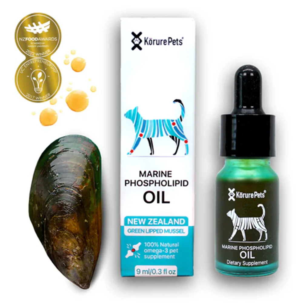 KORURE PETS Marine Phospholipid Oil Joint & Mobility Supplement For Cats 9ml - Image 3
