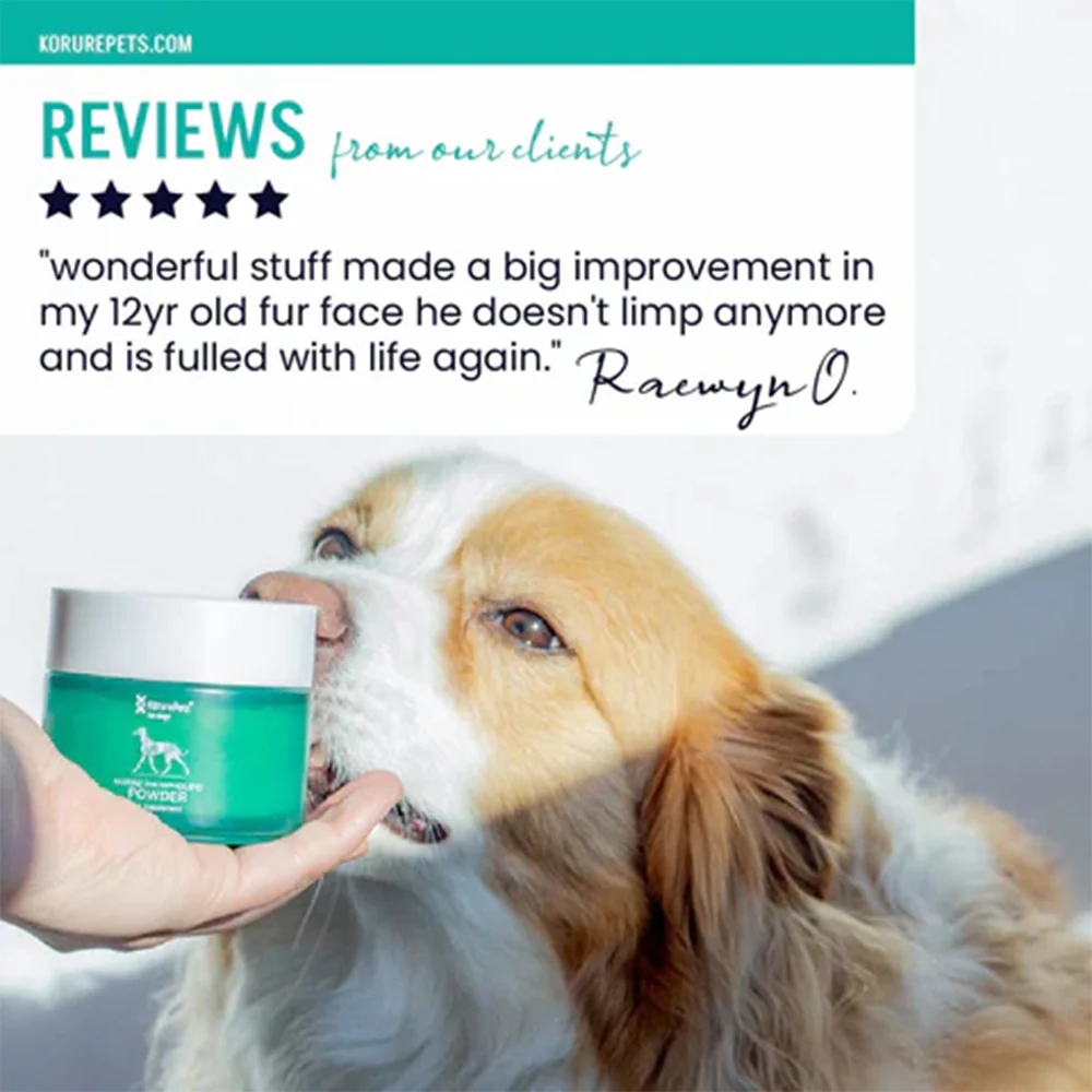 KORURE PETS Marine Phospholipid Powder Joint & Mobility Supplement For Dogs 50g - Image 3