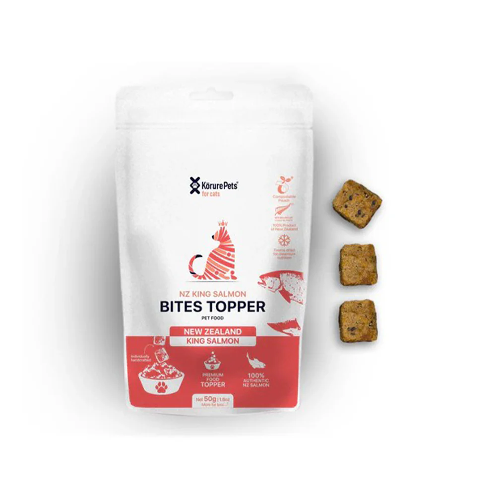 KORURE PETS NZ King Salmon Bites Cat Food Topper 50g - Image 4