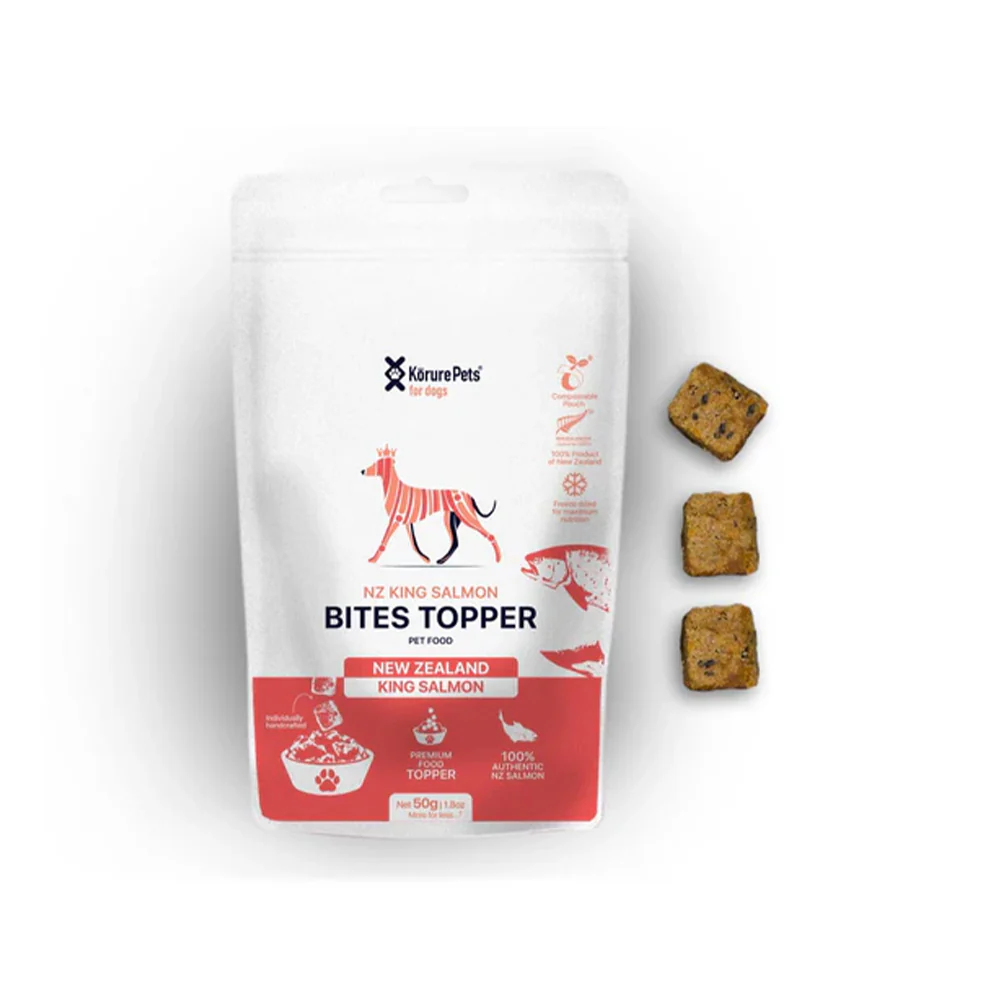 KORURE PETS NZ King Salmon Bites Dog Food Topper 50g - Image 3