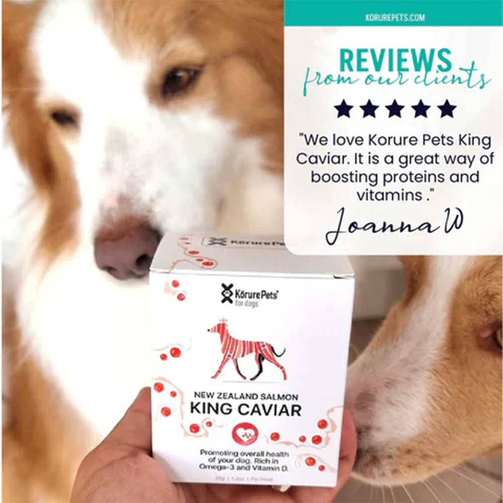 KORURE PETS NZ King Salmon Caviar Cardiovascular Health For Dogs 30g - Image 7