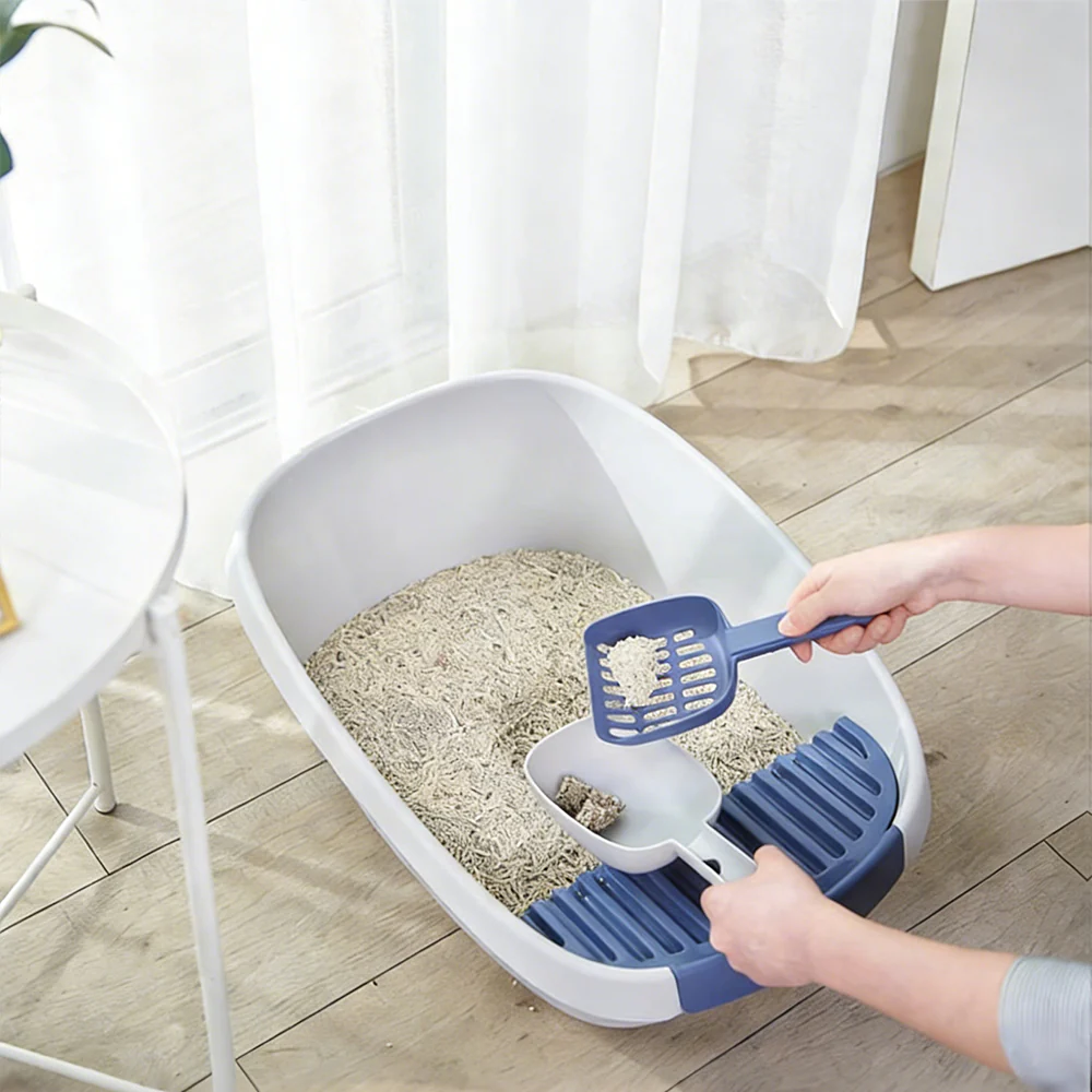 Large Open Cat Litter Box with Removable Wide Step - Image 17