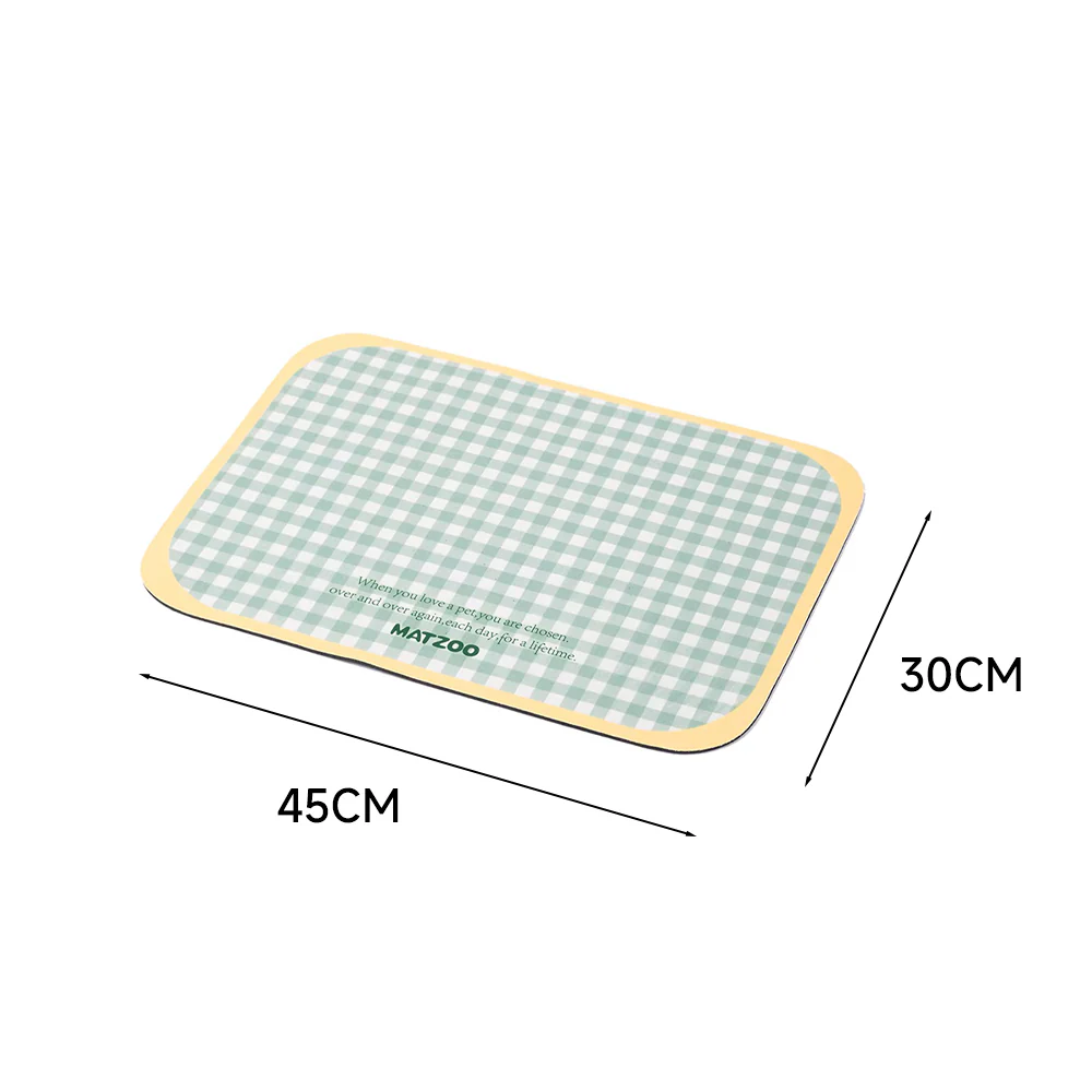 Large Waterproof PVC Pet Feeding Mat 1Pcs Random - Image 3