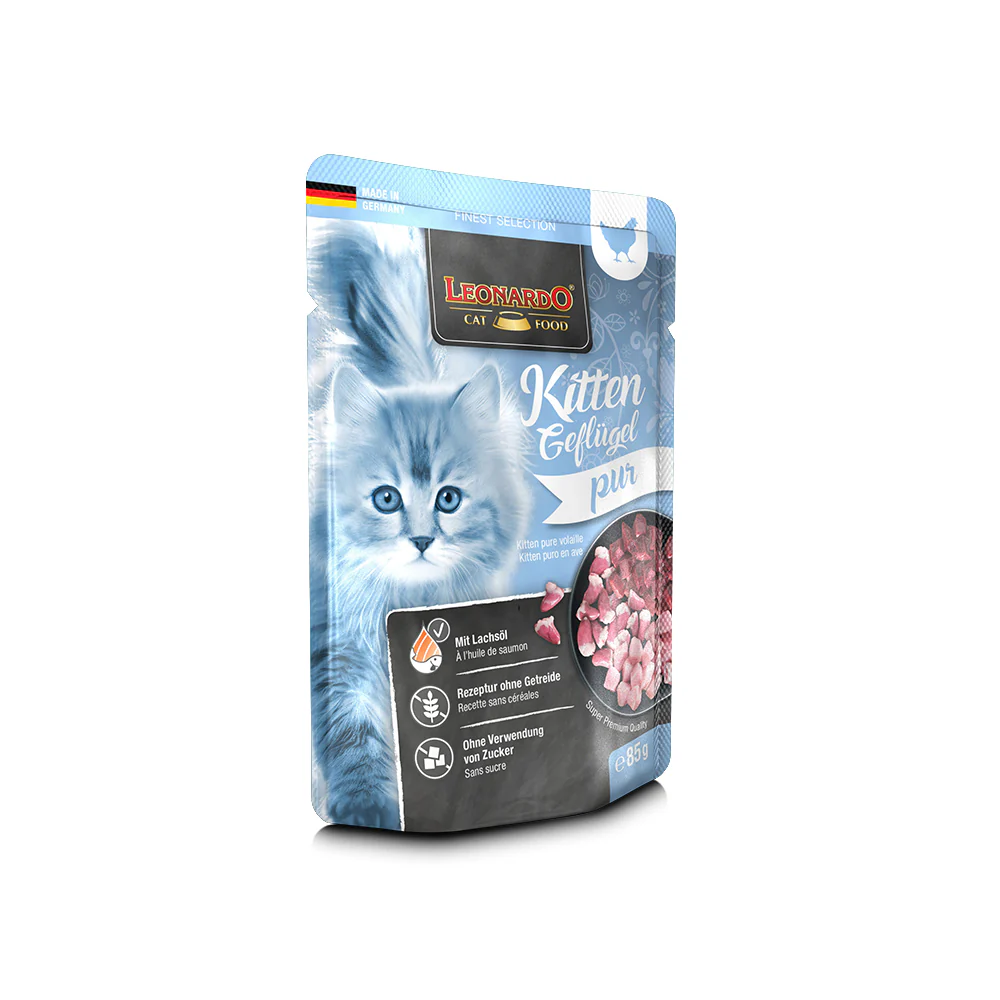 LEONARDO Finest  Selection Kitten Poultry Pure Wet Cat Food - Image 3