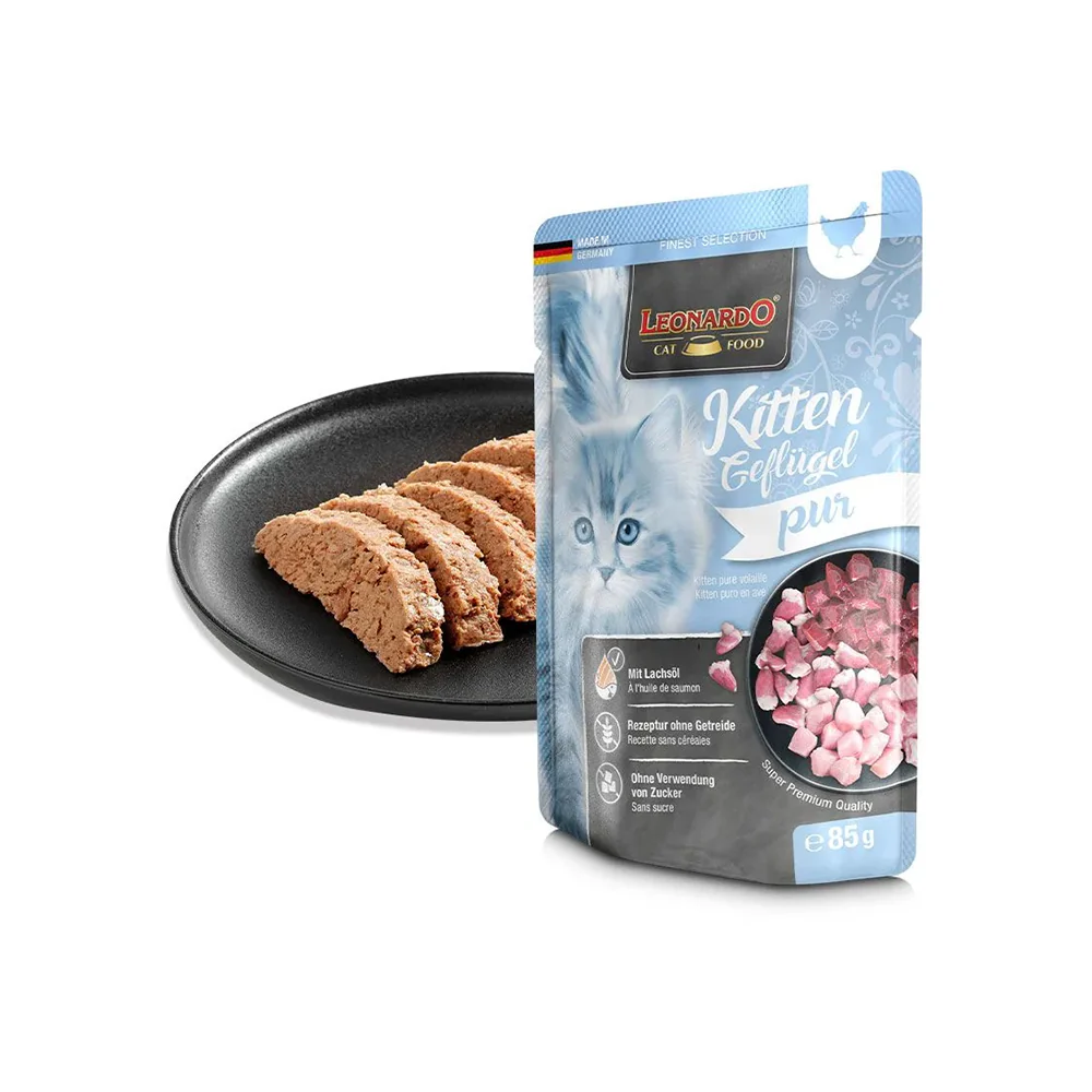 LEONARDO Finest  Selection Kitten Poultry Pure Wet Cat Food - Image 4
