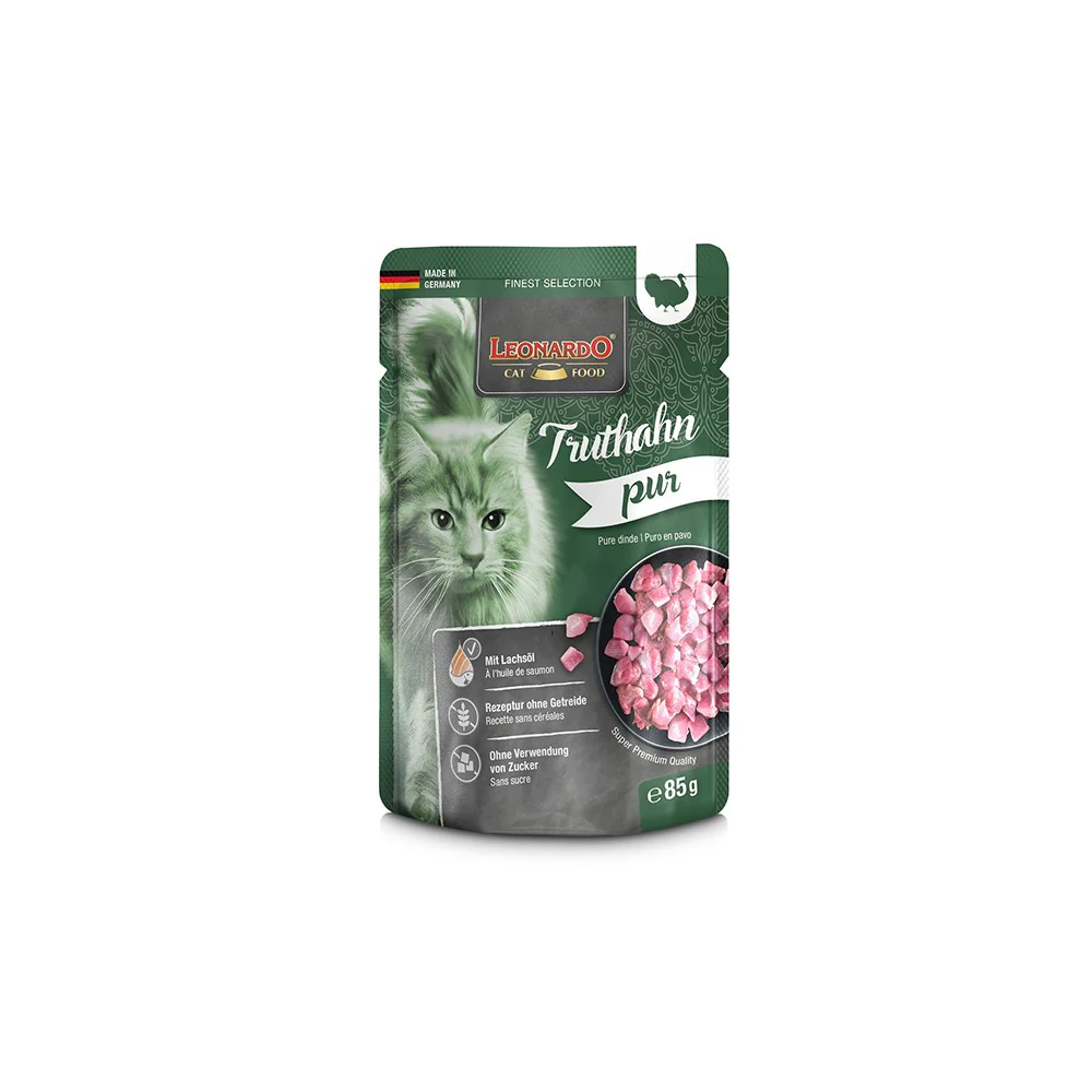 LEONARDO Finest Selection Pure Turkey Wet Cat Food