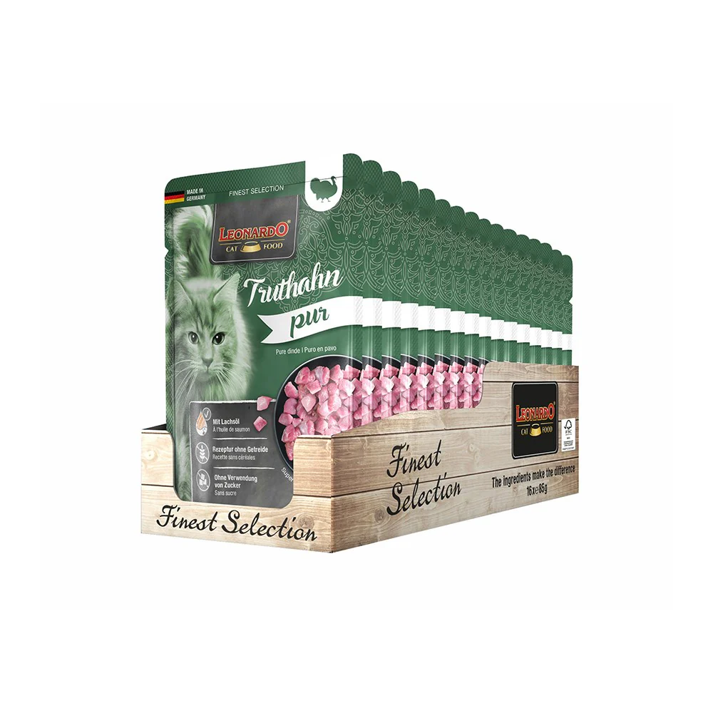 LEONARDO Finest Selection Pure Turkey Wet Cat Food - Image 3