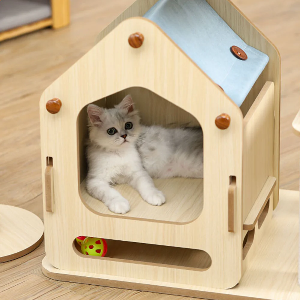 MARTINA Windmill Solid Wood Cat Climbing Tree PRO - Image 7