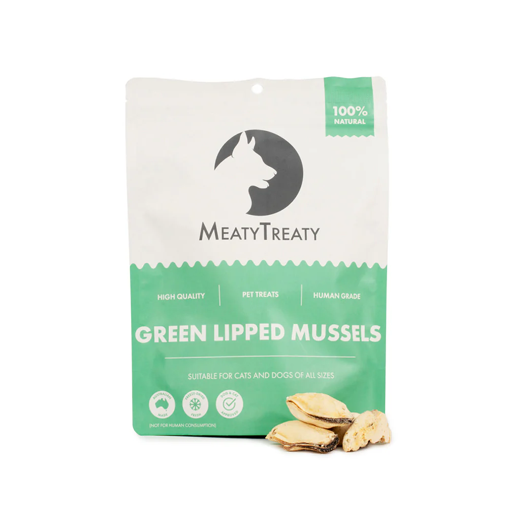 MEATY TREATY Green Lipped Mussels Freeze Dried Dog & Cat Treats 50g - Image 3