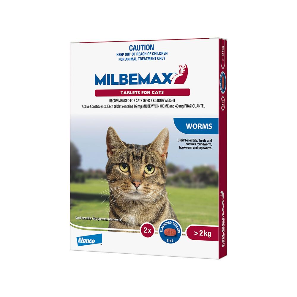 MILBEMAX Allwormer Cat Over 2KG 2 Tablets - Image 3
